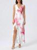 Flowers Watercolor Print Matching Hawaii Beach Outfit For Couples -  