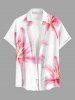 Flowers Watercolor Print Matching Hawaii Beach Outfit For Couples -  