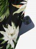 Robe midi hawaïenne à épaules tombantes, imprimé fleurs tropicales et feuilles -  4X