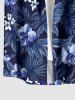 Hibiscus Flowers Leaf Print Matching Hawaii Beach Outfit For Couples -  