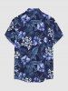 Hibiscus Flowers Leaf Print Matching Hawaii Beach Outfit For Couples -  