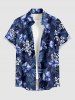 Hibiscus Flowers Leaf Print Matching Hawaii Beach Outfit For Couples -  