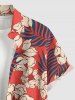 Flowers Tropical Leaf Print Matching Hawaii Beach Outfit For Couples -  