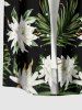 Flowers Tropical Leaf Print Matching Hawaii Beach Outfit For Couples -  