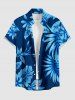 Tropical Leaf Flower Print Matching Hawaii Beach Outfit For Couples -  