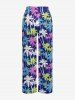 Coconut Tree Print Matching Hawaii Beach Outfit For Couples -  