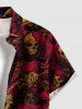Halloween Skulls Scarf Sickle Print Matching Outfit For Couples -  
