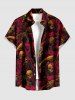Halloween Skulls Scarf Sickle Print Matching Outfit For Couples -  