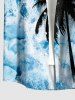 Coconut Tree Sea Waves Print Matching Hawaii Beach Outfit For Couples -  