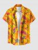 Tropical Leaf Print Matching Hawaii Beach Outfit For Couples -  
