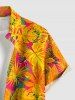 Tropical Leaf Print Matching Hawaii Beach Outfit For Couples -  