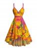 Tropical Leaf Print Matching Hawaii Beach Outfit For Couples -  