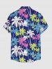 Coconut Tree Print Matching Hawaii Beach Outfit For Couples -  