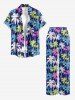 Coconut Tree Print Matching Hawaii Beach Outfit For Couples -  