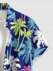 Coconut Tree Print Matching Hawaii Beach Outfit For Couples -  