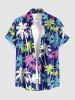 Coconut Tree Print Matching Hawaii Beach Outfit For Couples -  