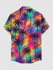 Coconut Tree Painting Graffiti Print Matching Hawaii Beach Outfit For Couples -  