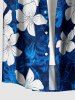 Flowers Glitter 3D Print Matching Hawaii Beach Outfit For Couples -  