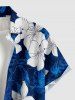 Flowers Glitter 3D Print Matching Hawaii Beach Outfit For Couples -  