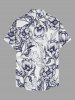 Flowers Leaf Print Matching Hawaii Beach Outfit For Couples -  