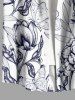 Flowers Leaf Print Matching Hawaii Beach Outfit For Couples -  