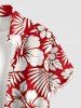 Tropical Leaf Hibiscus Flower Print Matching Hawaii Beach Outfit For Couples -  
