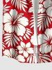 Tropical Leaf Hibiscus Flower Print Matching Hawaii Beach Outfit For Couples -  