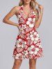 Tropical Leaf Hibiscus Flower Print Matching Hawaii Beach Outfit For Couples -  