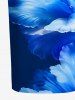 Robe hawaïenne ajustée à imprimé fleurs - Cadetblue XS