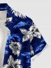Hibiscus Flower Coconut Tree Print Matching Hawaii Beach Outfit For Couples -  