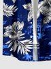 Hibiscus Flower Coconut Tree Print Matching Hawaii Beach Outfit For Couples -  