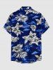 Hibiscus Flower Coconut Tree Print Matching Hawaii Beach Outfit For Couples -  