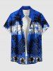 Coconut Tree Hibiscus Flower Tropical Leaf Print Matching Hawaii Beach Outfit For Couples -  
