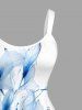 Robe débardeur hawaïenne à imprimé fleurs (bretelles réglables) - Blanc XS