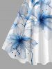 Robe débardeur hawaïenne à imprimé fleurs (bretelles réglables) - Blanc XS
