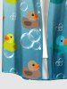 Tenue de plage hawaïenne assortie pour couple à imprimé dégradé Duck Bubble - Bleu clair 
