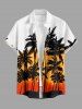 Coconut Tree Print Matching Hawaii Beach Outfit For Couples -  