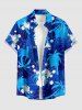 Coconut Tree Tropical Leaf Paint Splatter Print Matching Hawaii Beach Outfit For Couples -  