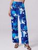 Coconut Tree Tropical Leaf Paint Splatter Print Matching Hawaii Beach Outfit For Couples -  
