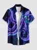 Glitter Octopus Galaxy Print Matching Hawaii Beach Outfit For Couples -  