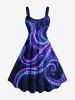 Glitter Octopus Galaxy Print Matching Hawaii Beach Outfit For Couples -  