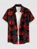 3D Rose Flower Print Matching Outfit For Couples -  