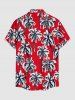 Matching Hawaii Shirt and Romper Beach Outfit Coconut Tree Print for Couples -  
