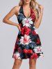 Flowers Tropical Leaf Print Matching Hawaii Beach Outfit For Couples -  