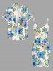 Coconut Tree Hibiscus Flowers Lady Print Convertible Hawaii Beach Cover -  