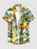 Coconut Tree Sun Ombre Print Matching Hawaii Beach Outfit For Couples -  