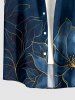 Flower Leaf Print Matching Hawaii Beach Outfit For Couples -  