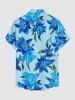 Flower Leaf Print Matching Hawaii Beach Outfit For Couples -  