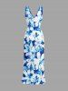 Flowers Print Matching Hawaii Beach Outfit For Couples -  