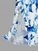Flowers Print Matching Hawaii Beach Outfit For Couples -  